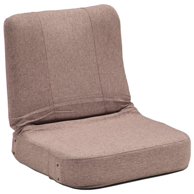 【床でもゆったり、3段階リクライニング】ロータイプスタイルでも使える座椅子仕様のチェアは、角度調整で自分だけのリラックス姿勢を楽しめます。