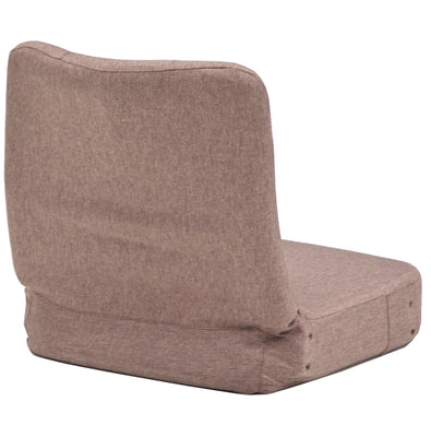 【後ろ姿にも、こだわりの快適設計】座椅子スタイルの背面は丸みを帯びた柔らかなラインで、どの角度から見ても空間に自然と溶け込みます。