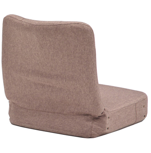 【後ろ姿にも、こだわりの快適設計】座椅子スタイルの背面は丸みを帯びた柔らかなラインで、どの角度から見ても空間に自然と溶け込みます。