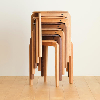 LISCIO 4本脚スツール(W370×D370×H435)