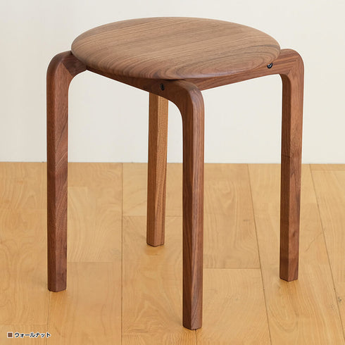 LISCIO 4本脚スツール(W370×D370×H435)