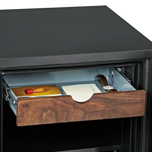 タッチパネル 指紋認証式 プレミアム耐火金庫 DBAUM 36L(W404×D503×H522)