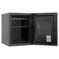 【充実の収納スペース】可動式の棚とドア裏キーフックで、多様な貴重品を効率よく整理整頓できます。