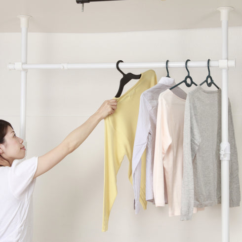 ドリームハンガー ポールハンガーラック(W1000-1700×D100×H1700-2800)