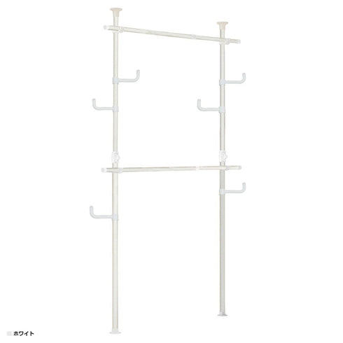 ドリームハンガー ポールハンガーラック(W1000-1700×D100×H1550-2550)