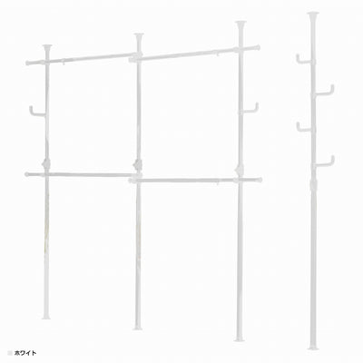 ドリームハンガー ポールハンガーセット(W2000-3400×D180×H1700-2800)