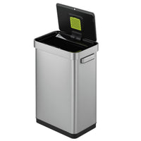 【衛生的な機能が充実】ゴミ袋をしっかり固定するインナーリングや、消臭剤をセットできるボックスで、常に快適を保ちます。