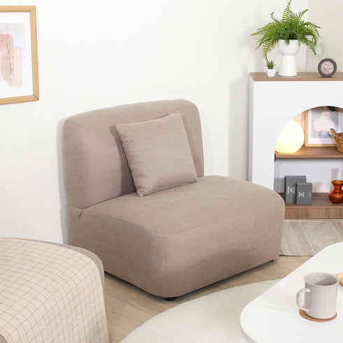 チャミル 1人掛けソファ(W800×D800×H725)