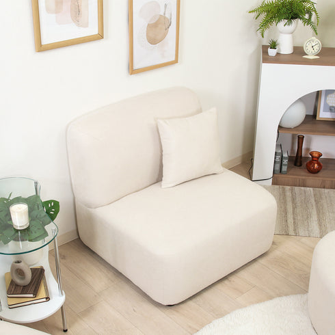 チャミル 1人掛けソファ(W800×D800×H725)