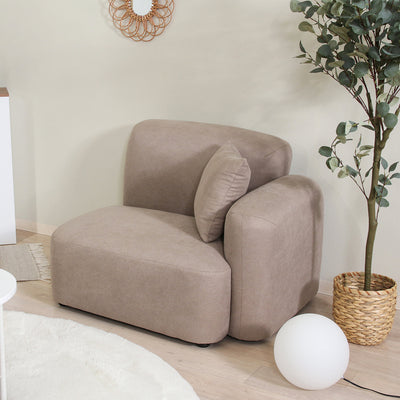 チャミル 1人掛けソファ 左肘(W980×D800×H725)