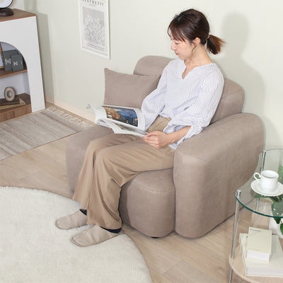 チャミル 1人掛けソファ 左肘(W980×D800×H725)