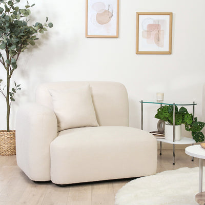 チャミル 1人掛けソファ 右肘(W980×D800×H725)