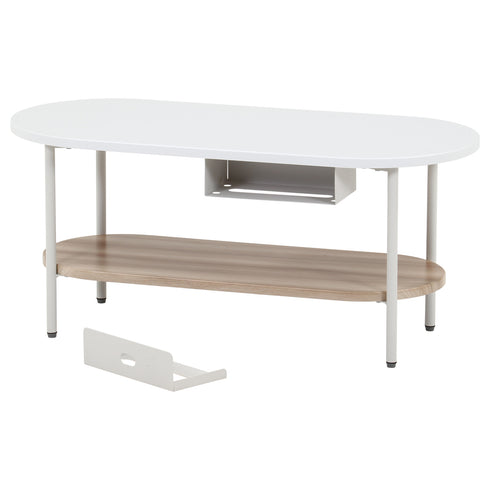 チャミル ティッシュ収納付テーブル(W900×D400×H400)