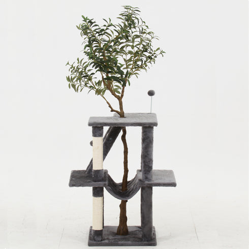 ねこの休ら木 キャットツリー マロン(W715×D450×H1650)