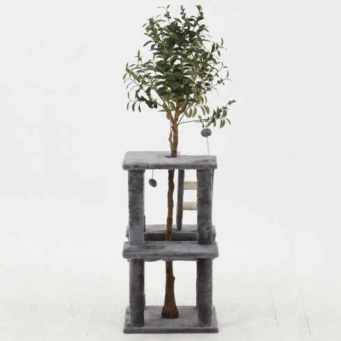 ねこの休ら木 キャットツリー マロン(W715×D450×H1650)