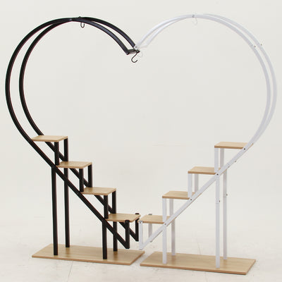 【黒と白、二人のストーリー】
ブラックのシックさと、ホワイトのナチュラルさを組み合わせて、あなただけのオリジナルなハートを完成させれば、お部屋の主役になること間違いなしです。