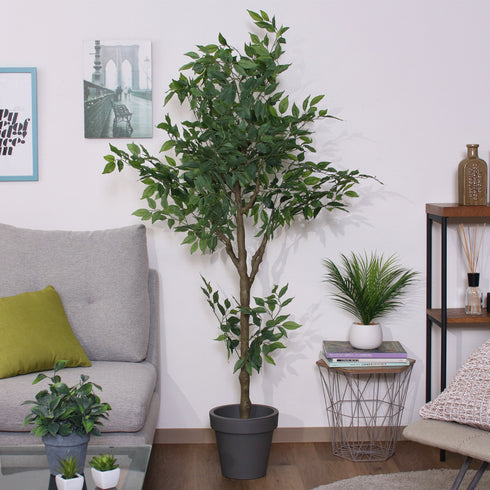 本物の植物のようなリアルな質感を再現した、フィカスのフェイクグリーンです。