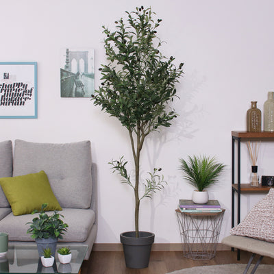 本物の植物のようなリアルな質感を再現した、オリーブのフェイクグリーンです。