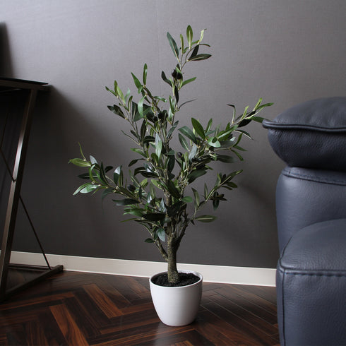 人工観葉植物 オリーブ(W400×D400×H820)