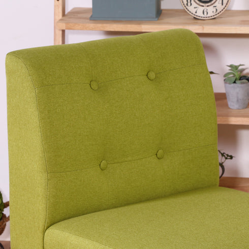 高さ35cmの背もたれは、しっかりと体を支えてくれ、空間に圧迫感を与えずにお部屋を広く見せる丁度よい高さです。