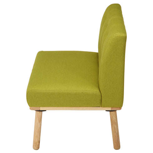 【圧迫感のない、絶妙な高さ】
体をしっかり支えながらもお部屋に圧迫感を与えない高さ35cmの背もたれが、開放感のあるリビングダイニングを実現します。