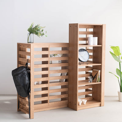 高さや幅違いのタイプもございますので、1台だけでなく複数での設置、デスクとの組み合わせなど、自由な発想でお使いいただけます。