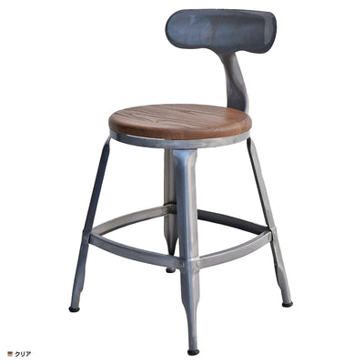 シンプルなフォルムで、エルム無垢材とスチールの組み合わせが目を惹く「1281シリーズ」のチェア。