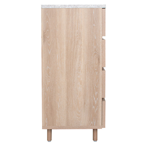 【細部まで宿る、国産家具の品質】
側面まで美しい木目柄で仕上げられ、耐久性に優れたウレタン塗装の脚部を備えた、品質と安全性に優れた国産家具ならではの安心感を長くお楽しみください。