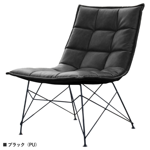 【ブラック(PUレザー)】シックで高級感漂う、どんな空間にもマッチするブラックPUレザーです。