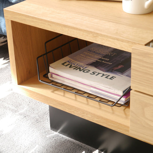 見せたくないものはオープン収納に入れることで隠すこともできるので、それぞれ用途によって使い分けることで活躍してくれることでしょう。