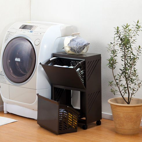 ランドリーボックス クレバン2段(W438×D287×H725)