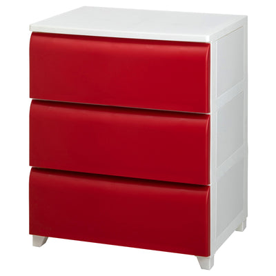 【毎日が楽しくなるカラー】
お部屋にあるだけで気分が明るくなるような情熱的なレッドは、見た目の可愛さだけでなく、かさばる衣類や雑貨もたっぷりしまえる収納力で、心と空間の両方を満たしてくれます。