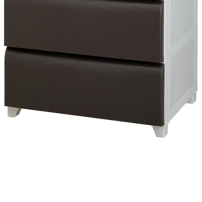 【細部までこだわったデザイン】
全体を支える可愛らしい脚のデザインや、引出しの柔らかなカーブが、プラスチック製とは思えないお洒落な雰囲気を演出し、お部屋に温かみを与えてくれます。