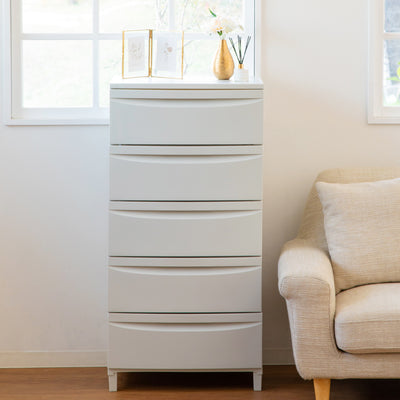 中身が見えないのでリビングやキッチン、ランドリールームなど様々な場所でお使いいただけます。