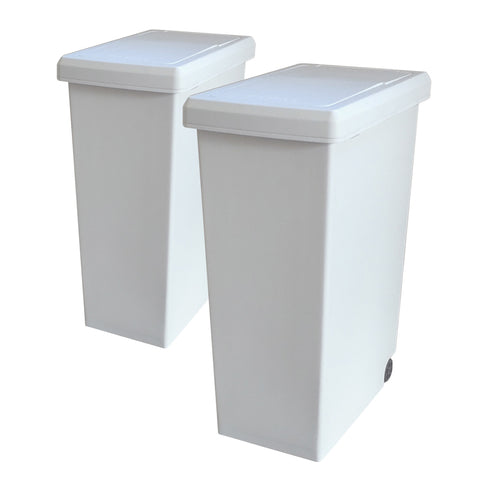 開閉スムーズなワンタッチ式のスライドペール、コンパクトな20Lタイプの2個セットです。