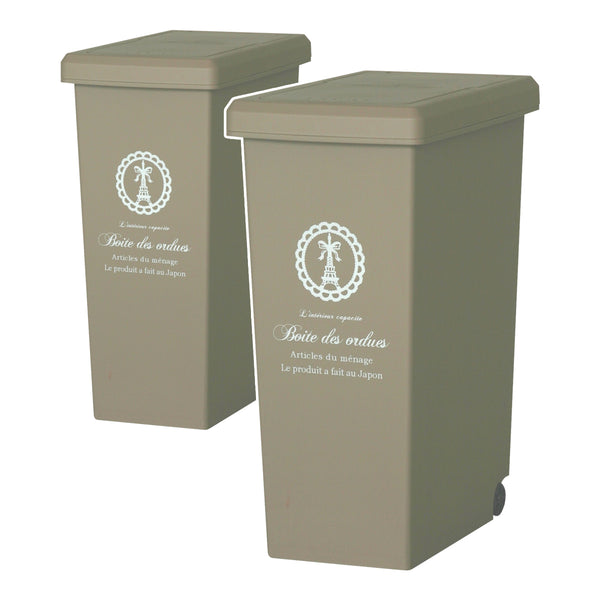 開閉スムーズなワンタッチ式のスライドペール、コンパクトな20Lタイプの2個セットです。