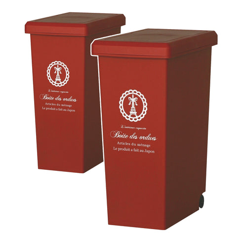 スライドペール20L パリス柄 2個セット(W210×D340×H455)