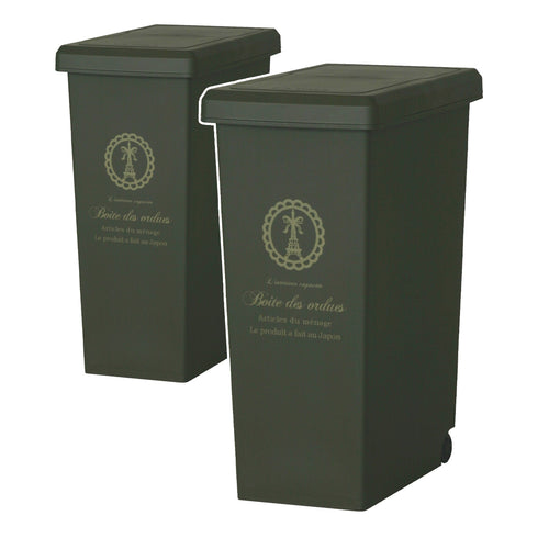 スライドペール20L パリス柄 2個セット(W210×D340×H455)