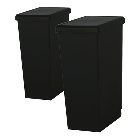 【シックに決まる、お得な2個組】
空間を引き締めるスタイリッシュなブラックの2個セットは、汚れが目立ちにくいだけでなく、並べて使うことで統一感のある洗練されたインテリアを演出します。