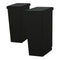 【シックに決まる、お得な2個組】
空間を引き締めるスタイリッシュなブラックの2個セットは、汚れが目立ちにくいだけでなく、並べて使うことで統一感のある洗練されたインテリアを演出します。