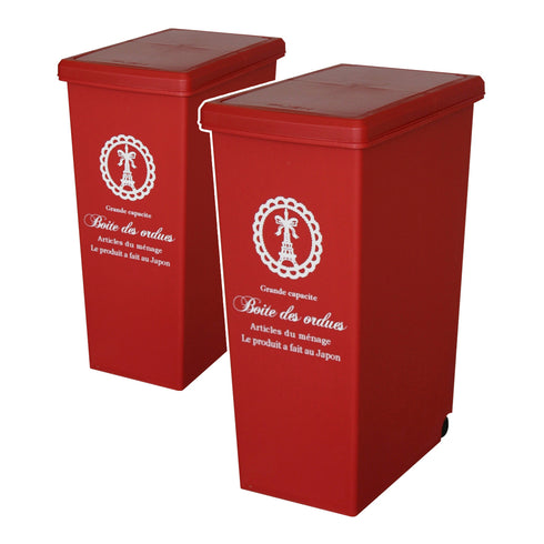 スライドペール45L パリス柄 2個セット(W270×D420×H605)