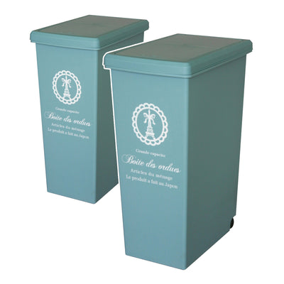 開閉スムーズなワンタッチ式のスライドペール、大容量な45Lタイプの2個セットです。