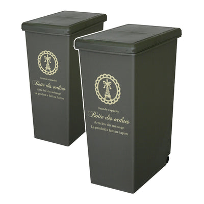 スライドペール45L パリス柄 2個セット(W270×D420×H605)