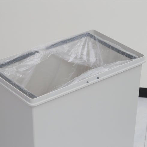 内側に袋止めがついているので、外からポリ袋が見えてしまうこともありません。