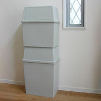 【賢く縦空間活用】複数積み重ねて分別もスムーズ。省スペースで最大限の収納力を実現します。