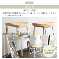 【体に寄り添う快適な座面】カーブを描く座面が座る人の体型にフィットし、長時間座っていても疲れにくい、安定した座り心地を実現します。