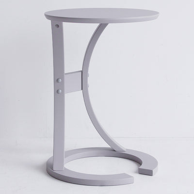 【近未来的フォルムが魅力】柔らかなカーブ脚が特徴のサイドテーブルは、モダンな空間にも優しくなじみ、インテリアのアクセントにもなります。