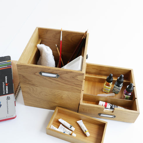 ウッデン コスメボックス(W200×D210×H250)