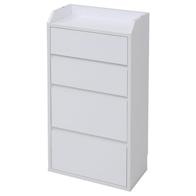 【小物整理はおまかせ】
深さの違う4段の引き出しで、文房具や書類、衣類まで、ごちゃごちゃしがちな小物をスッキリ収納し、お部屋をいつもきれいに保てます。