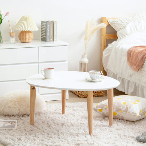 折りたたみ楕円形テーブル(W750×D650×H370)